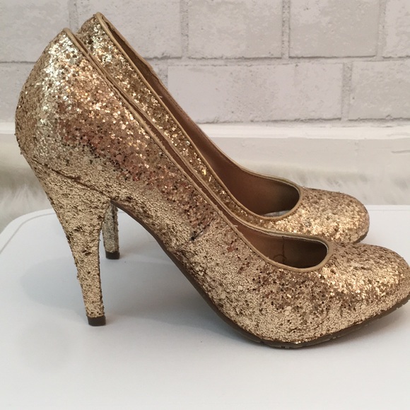 Candie's Shoes Candies Gold Sequin Pumps Poshmark